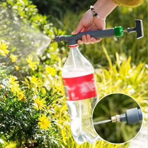 High Pressure Air Pump Manual Sprayer Adjustable Drink Bottle Spray Head Nozzle Garden Watering Tool Agriculture Tools